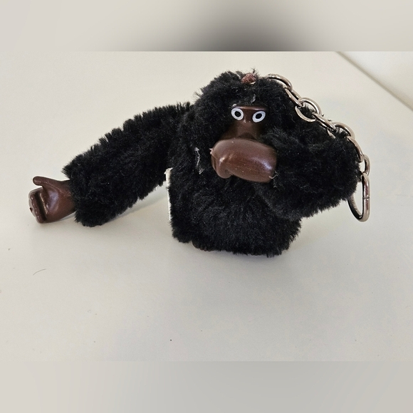 KIPLING MONKEY KEY RING FOB BAG PURSE CHARM BLACK SUCKS THUMB - Picture 3 of 7